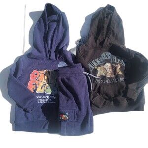 Pink Floyd x Guns Roses Toddler band Tour Hoodie set bundle 3T